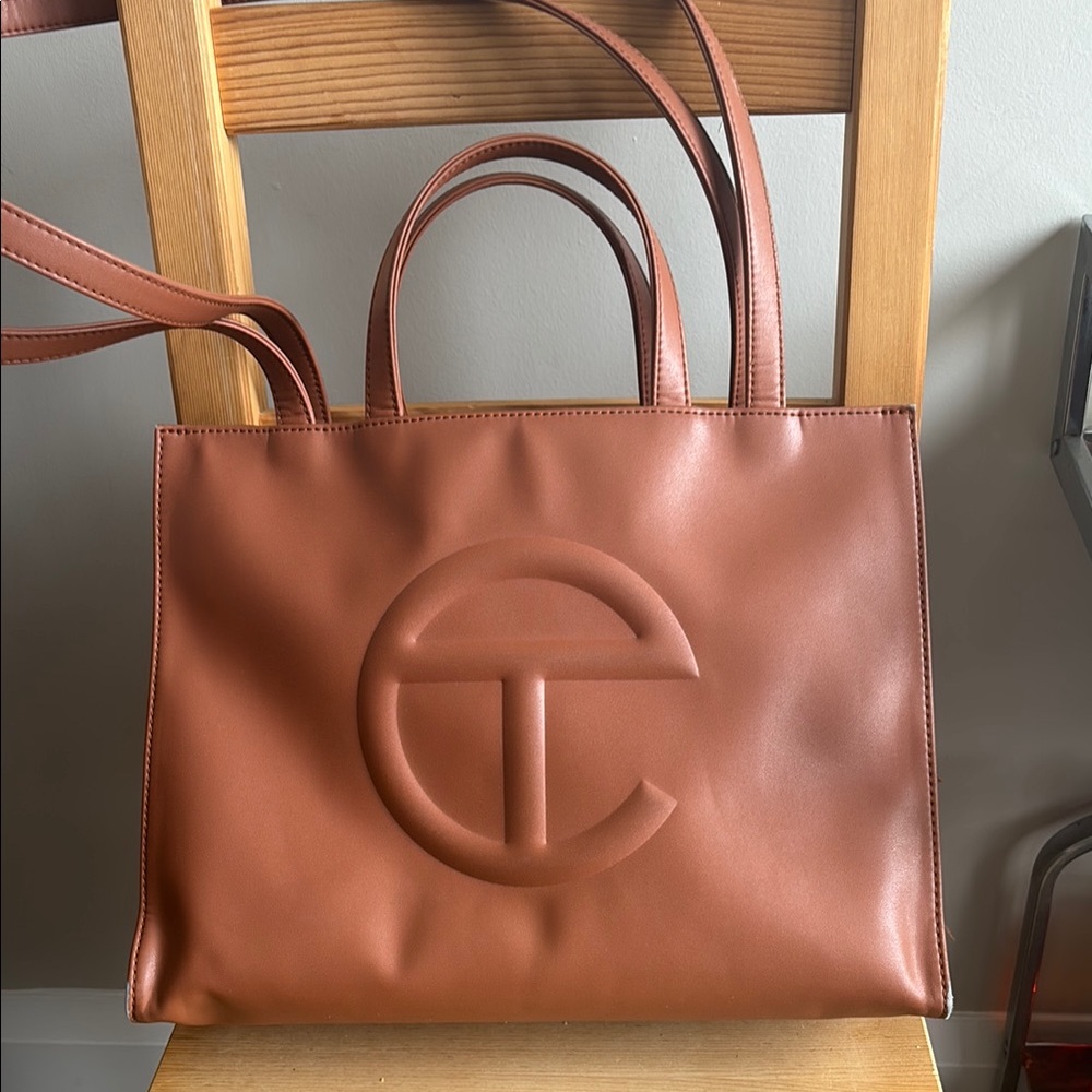 Telfar Medium Shopper Tote in Tan
